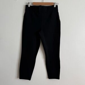 Spanx Black Ponte Knit Work Office Leggings Pants